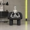 Poseable Halloween Prop 3ft Life Size Skeleton, Full Body Posable Plastic Skeleton Prop, Realistic with Movable Jaw Human Bones Model for Yard