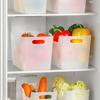 Transparent Storage Basket Smooth Edge Fridge Storage Bin Durable Refrigerator Storage Box