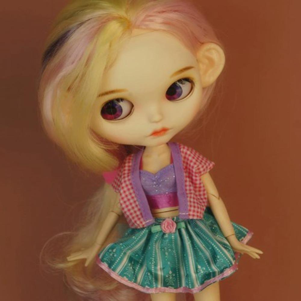 Милые Элегантные Джинсы Брюки Модная Юбка из Газа Принцессы для кукол azone19 ICY DBS Для кукол blythe