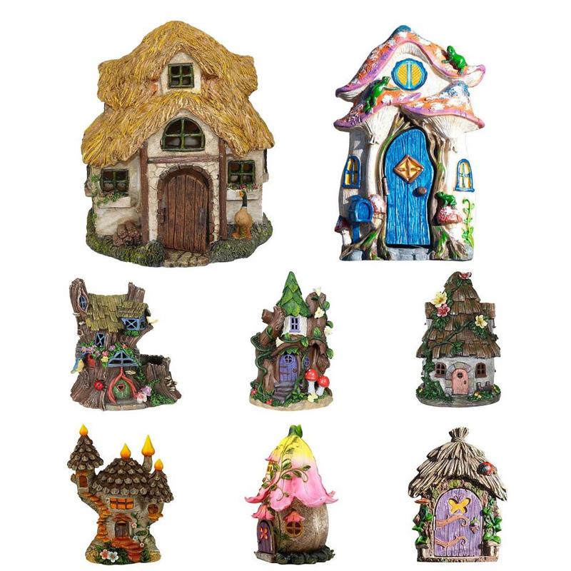 1 шт., деревянные пейзажные садовые ремесленные аксессуары, винтажный декор, кукольный дом, дверь феи, эльфа, миниатюрный DIY