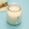 90g Serene Cotton Scented Candle In Colored Glass Jar with Lid – Dual Benefit for Mood & Home Decor