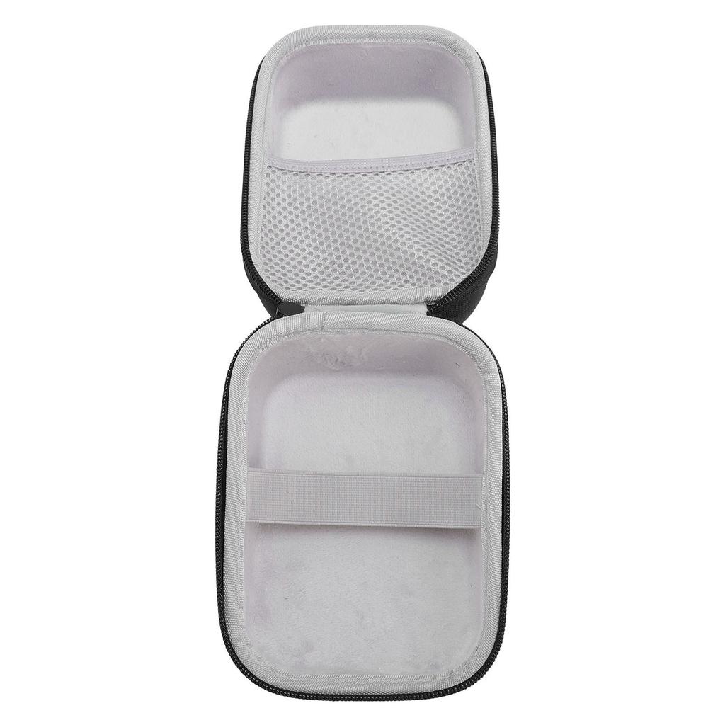 Portable Travel Bag EVA Nylon Hard Shell Storage Case Compact Organizer with Handle and Mesh Pouch Black