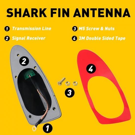 For Hyundai Kia Roof Shark Fin Vortex Radio Aerial Signal Antenna FMAM USEOA