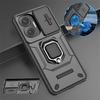 For Xiao Poco F7 5G Case Armor Slide Camera Lens Protection Cover For Poko Little F7 F 7 7F PocoF7 5G Magnetic Ring Stand Funda