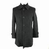 P.S.F.A Wool Cashmere Angora Stainless Collar Coat [Men’s S/Black] Spring Hook Center Vent Perfect Suit(USED)
