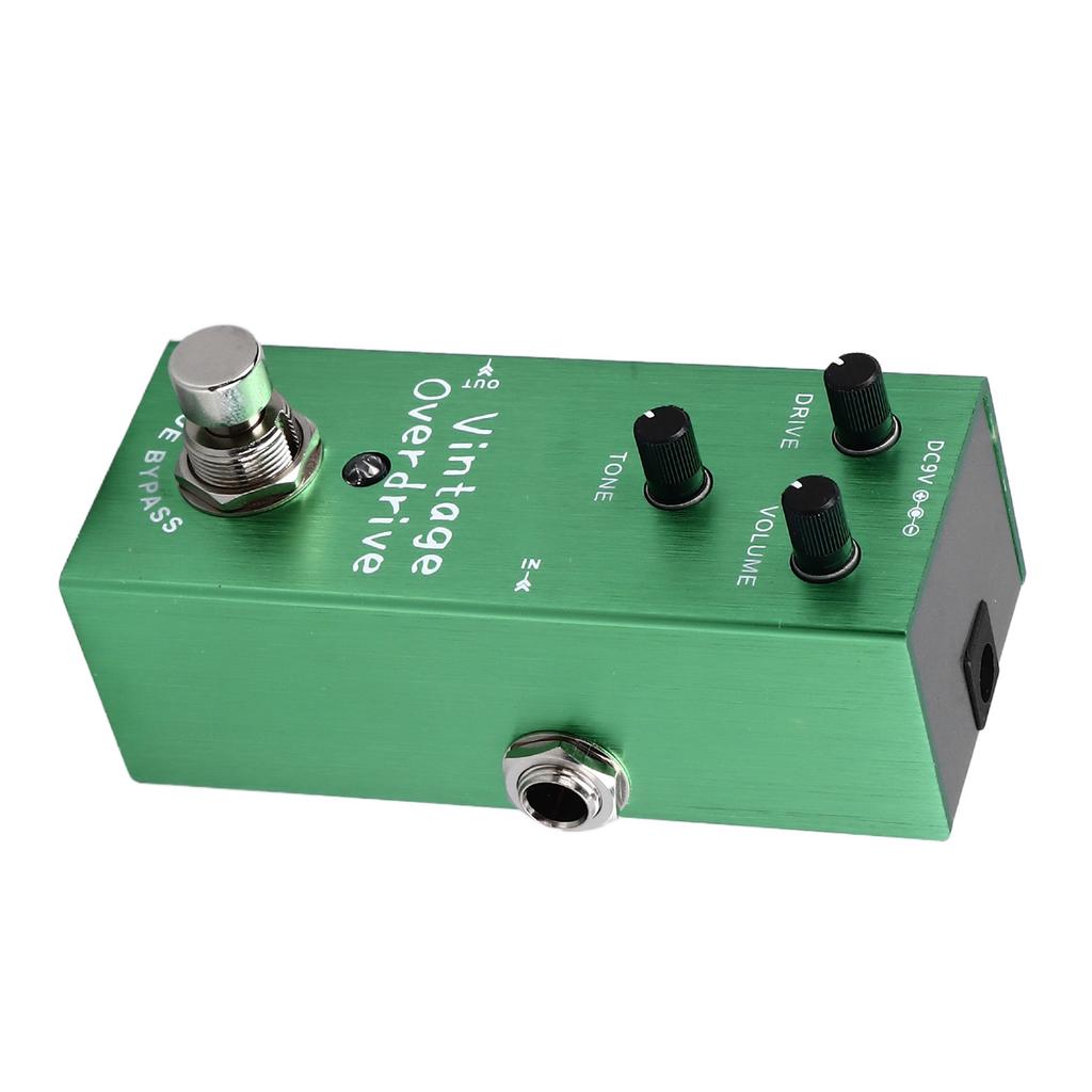 Guitar Effect Pedal Vintage Overdrive True Bypass Portable Instrument Accessory