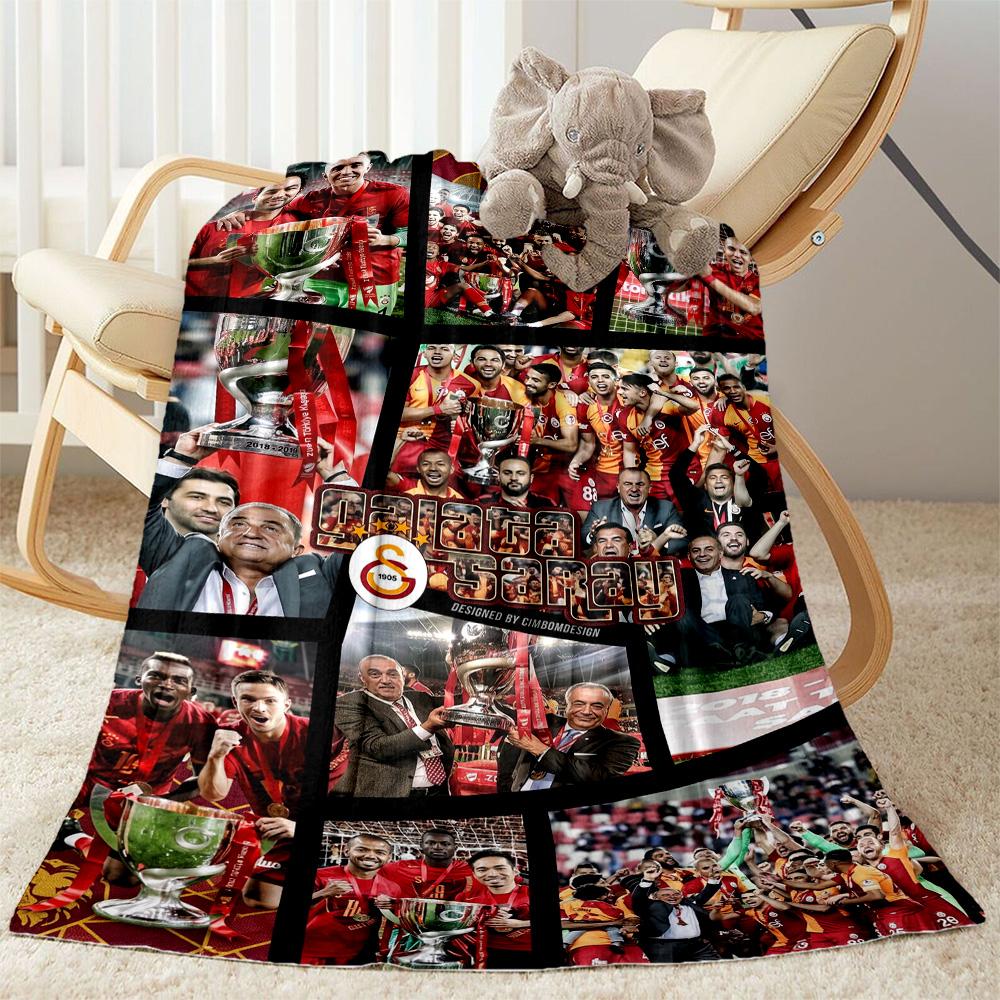 Galatasaray 220 Blanket Durable Comfort Suitable for Bedding Chair Couch Four Seasons Universal Digital Print