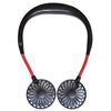New Neckband Fan Hand Free Mini Neck Double Fans Wearable Portable Neckband with USB Rechargeable
