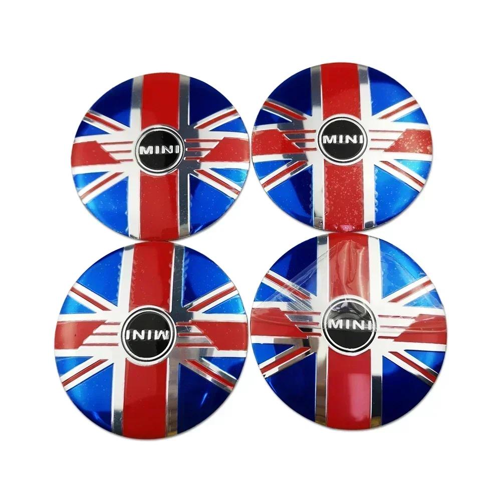 4 шт. Наклейки на центральные колпачки дисков для Mini Cooper JCW R50 R52 R53 R56 R57 R58 R60 MINI CLUBMAN COUNTRYMAN Аксессуары