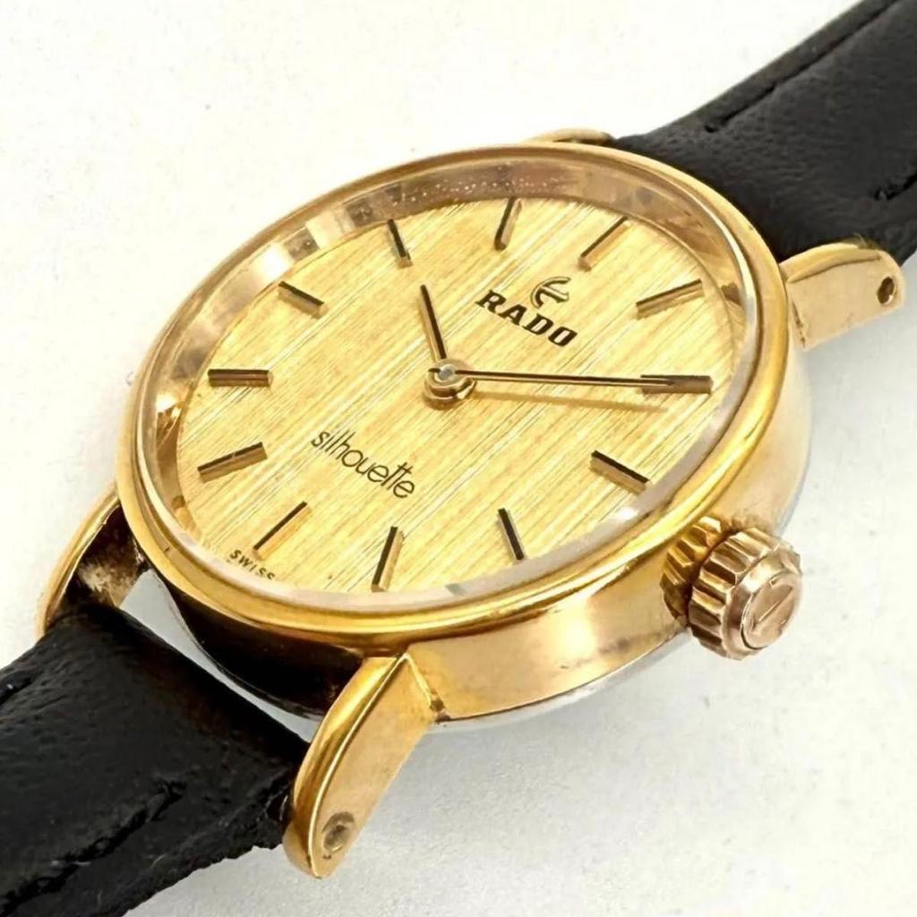 Б/У A015 [Антикварное/В исключительно хорошем состоянии] RADO Механические с ручным заводом Золотистый Цвет Круглый Корпус Женские Часы