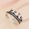 Модное ретро кольцо женское универсальное кольцо с короной в виде простого указательного пальца