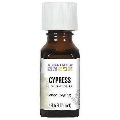 Aura Cacia Essential Oil Cypress ,(cypressus sempervirens) 0.5 Fl Oz (Pack of 1)