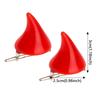 1 Pair Girls Women Gothic Halloween Horn Hair Clips Small Demon Costume Pin OX Horn Hairpins