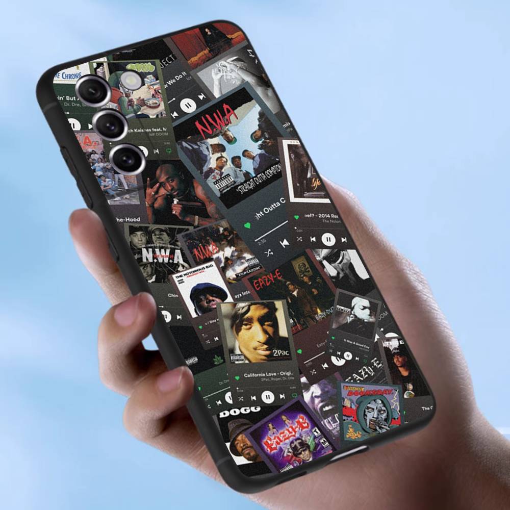 Rapper 2Pac Singer Tupac Case For Samsung Galaxy Case S25 S23 S22 S21 S30 S20 S10 Ultra Plus FE TPU Soft Cover