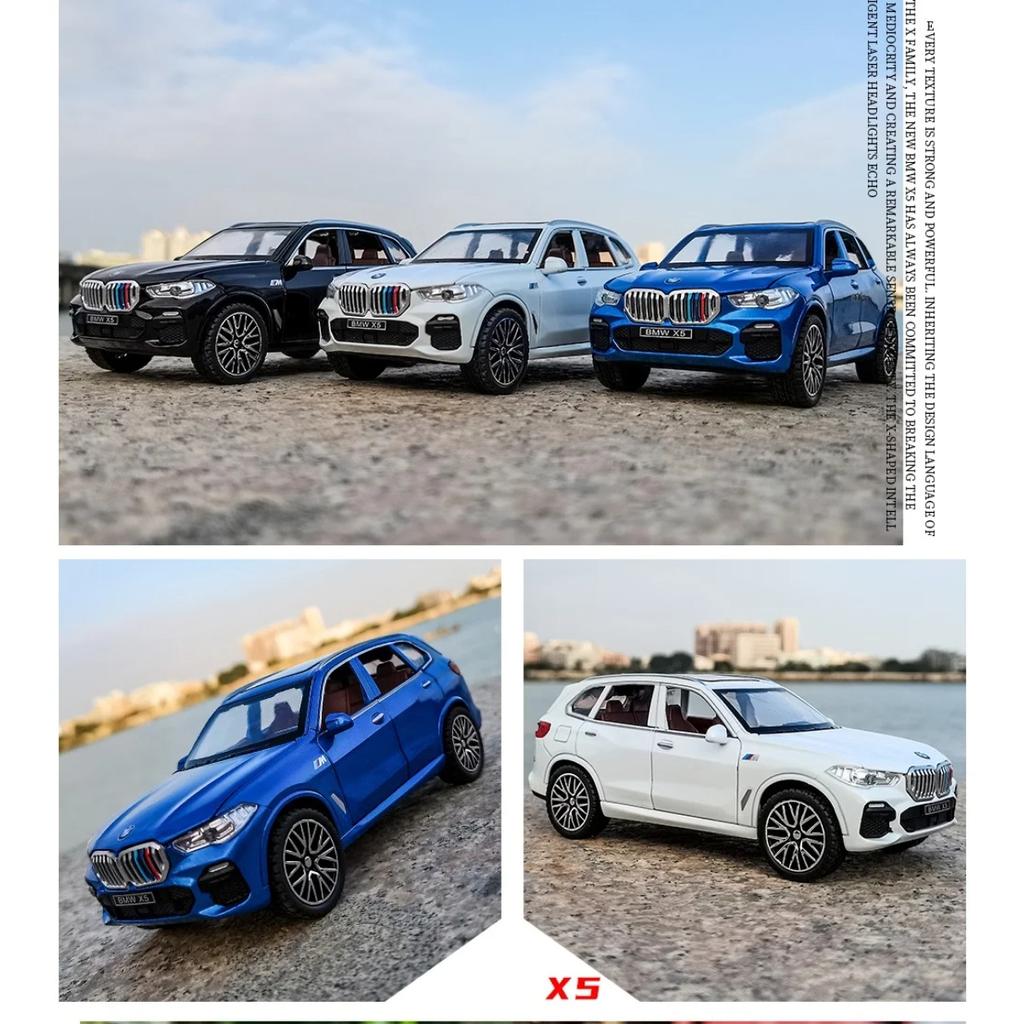 Игрушечная модель легкосплавного автомобиля BMW X5 в масштабе 1/32 со светом и звуком, идеальный подарок для детей, коллекционная гоночная реплика