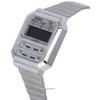 Casio Винтажные цифровые кварцевые часы из нержавеющей стали A100WE-7B A100WE-7B унисекс