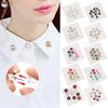 10Pcs Detachable Buttons Brooch Pins Fixed Clothing Brooch Prevent Exposure Buttons Women