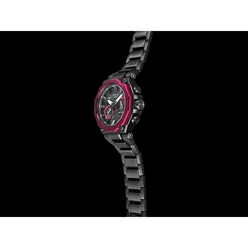 Casio Мужские кварцевые часы из нержавеющей стали с водозащитой 200 м MTG-B2000BD-1A4