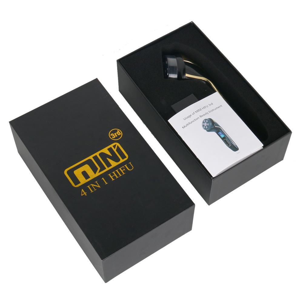 NEW 4 In 1 Mini HiFu Ultrasound RF EMS MFIP Pulse Facial Lifting Skin Tightening Anti Wrinkle Massager SPA Beauty Device