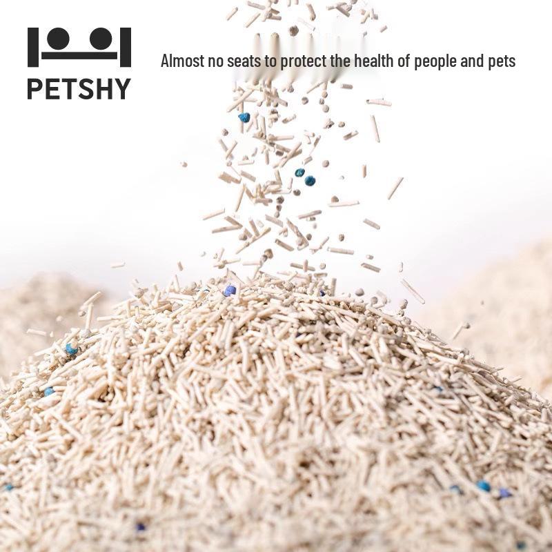 PETSHY Кассава Тофу Бентонит Наполнитель для Кошек - Без Пыли, Дезодорирующий, Бесплатная Доставка