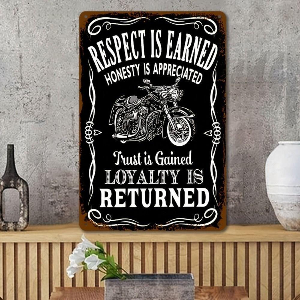 Moto Metal Interior Plaque In the Garage In the Bar On the Wall 20x30cm