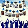Personalized Congrats Grad Photo Banner Black Gold Picture Banner  Party Favors