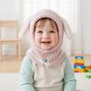 Cartoon Animal Balaclava Pullover Hat Rabbit Kids Hooded Beanie Ear Protection Scarf Cap  Children