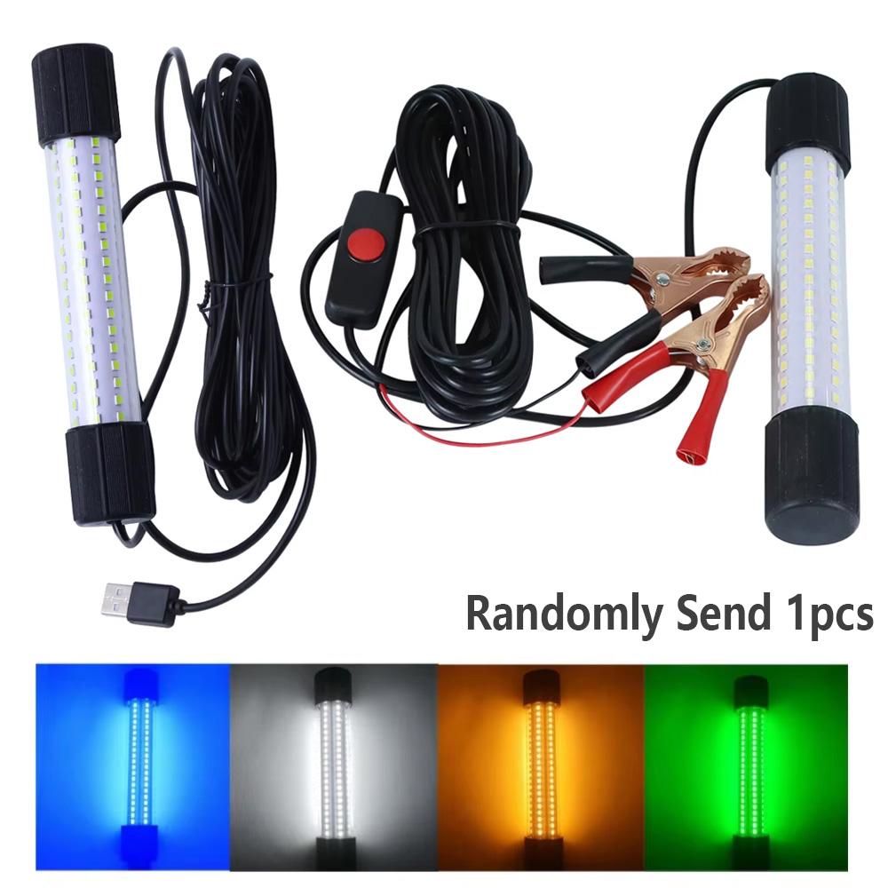 1 шт. 12-24 В Рыболовный свет 20 Вт Мощный Подводный светящийся свет для приманки, Светодиодный ночной инструмент для глубоководной ловли для привлечения рыбы и креветок