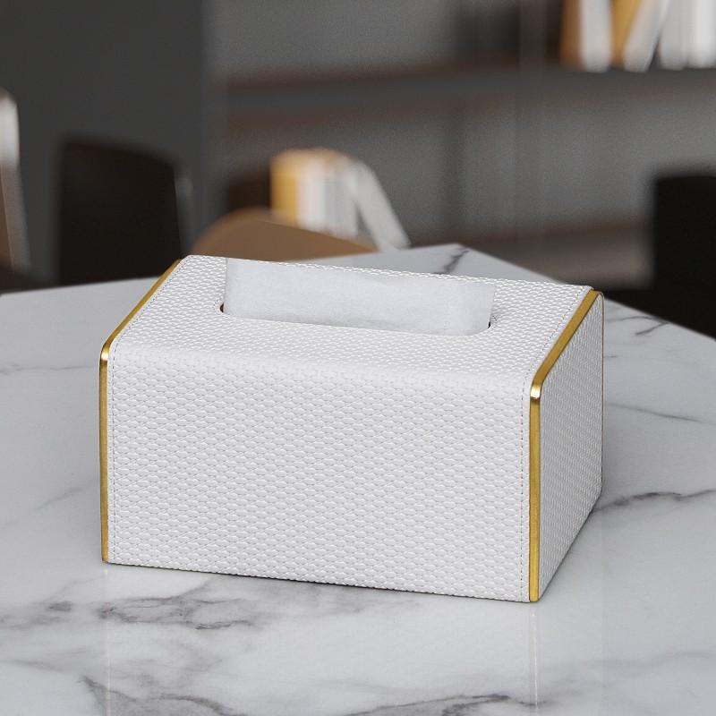 Новая роскошная коробка для салфеток в европейском стиле, высококачественный кожаный держатель для салфеток, коробки для салфеток для гостиной, ванной комнаты, домашнего декора
