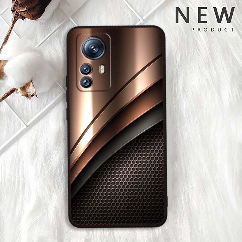 Художественный металлический узор Для Xiaomi Mi 15 14 13 13T 12 12T 12S 11 11i 11T Pro Ultra Lite 5G Черный Мягкий Чехол для Телефона