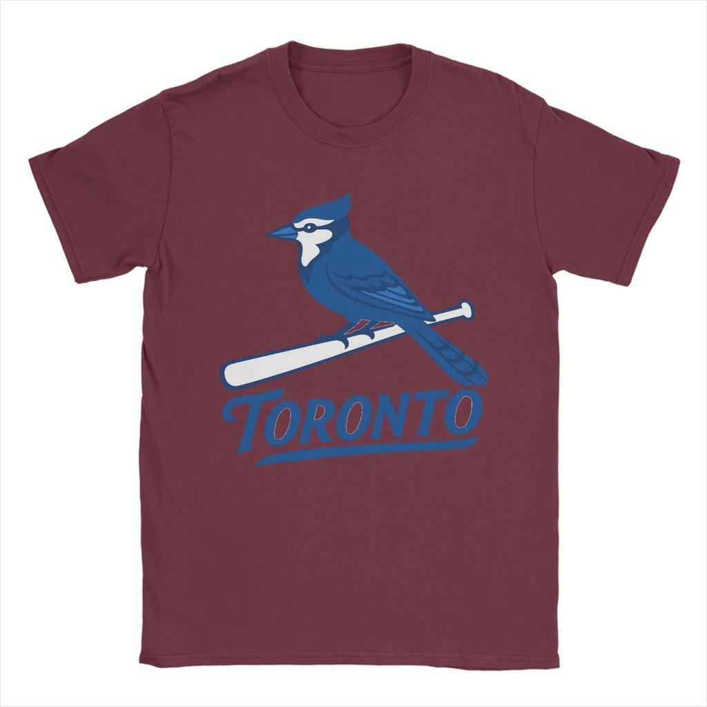 Toronto BlueJaysBird TShirt Unisex Funny Pure Cotton Tees Round Collar Short Sleeve T Shirt Plus Size Tops