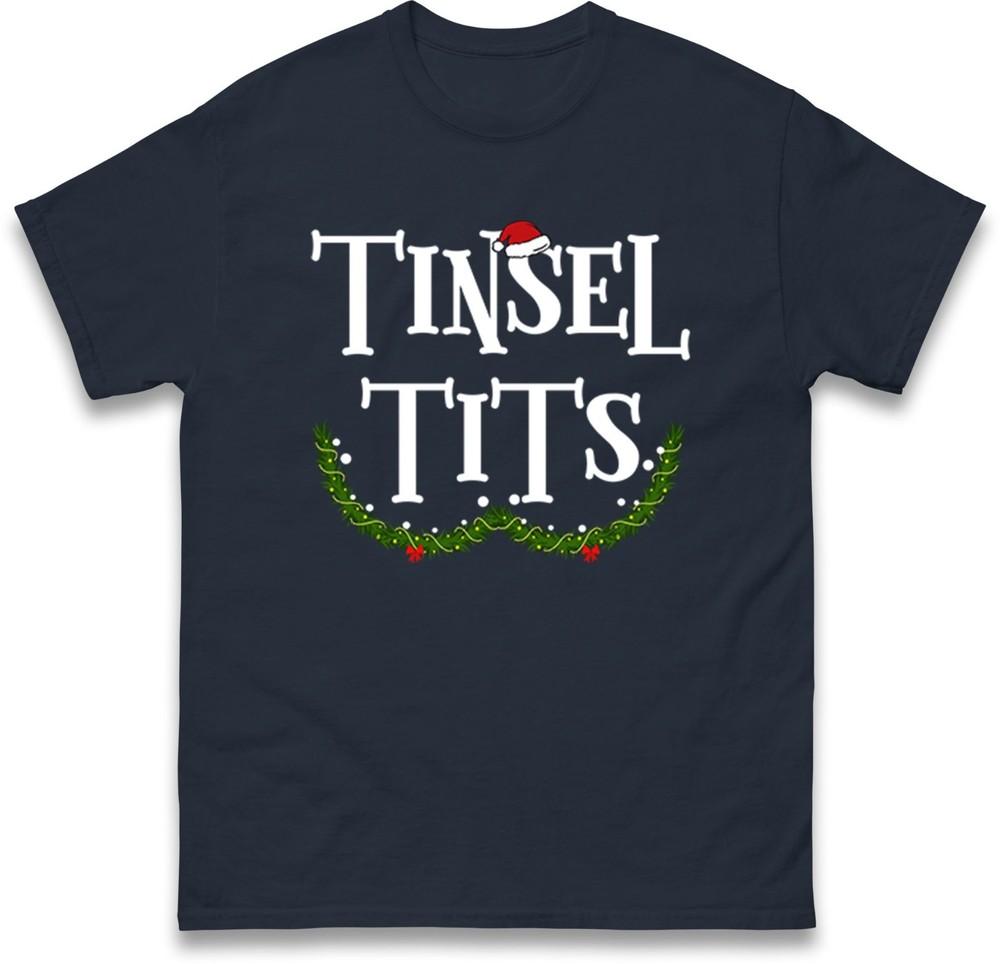 Funny Christmas Couple Matching Tshirt Jingle Balls Tinsel Tts Holiday Tee