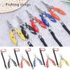Multi-function with Lanyard Hook Removers Stainless Steel Scissor Bait Line Cutter Fishing Pliers