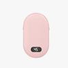 Double-sided heating with two temperature settings, this pocket hand warmer can be recharged