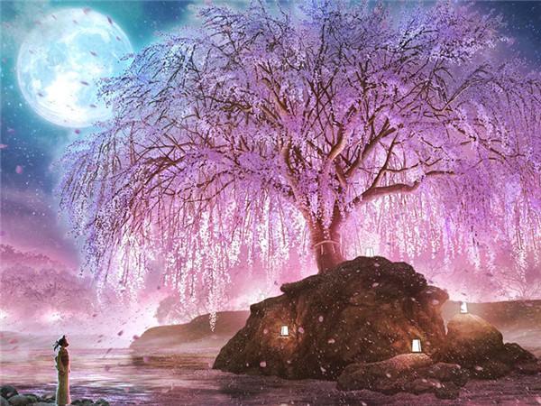 5D Алмазная Картина Новые Поступления Вишневое Дерево Алмазная Вышивка Мозаика Пейзаж Картина Стразы