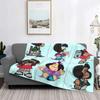 Одеяло Love Mafalda с 3D-принтом, мягкое, фланелевое, флисовое, теплое, с героями мультфильмов, для дома, спальни, дивана, покрывала