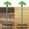 8Pcs Tent Stakes Heavy-Duty Metal Camping Stakes Threaded Anchors Set Up with Drill Hammer Superior Grip Tent Pegs On