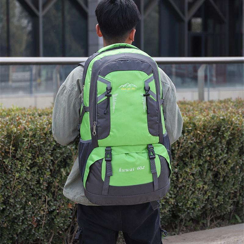 60L Large-capacity Mountaineering Backpack Outdoor Hiking Bag Sports Leisure Travel Bag