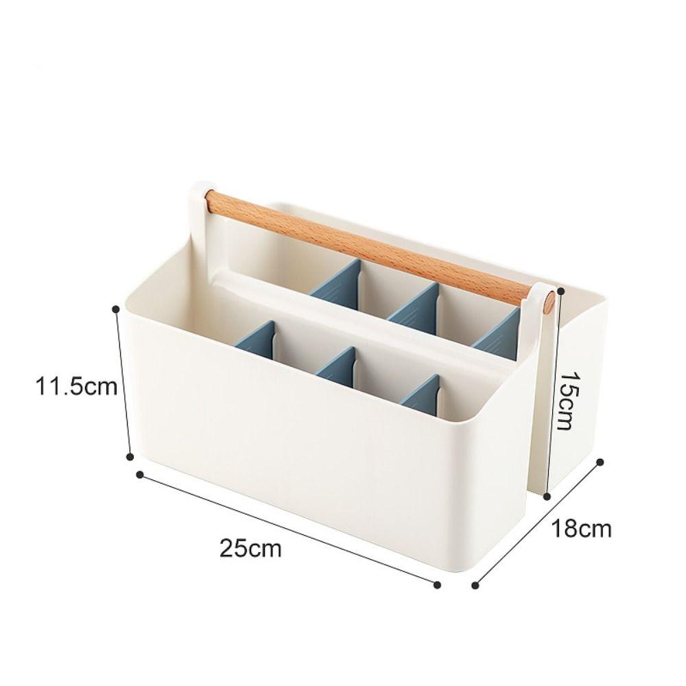 Plastic Desk Storage Organizer Portable Storage Box Storage Containers Desk Stationery Box  Women