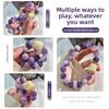 Purple Piaohua Six Characters Mantra Bodhi Bracelet Student Wrap Finger Soft Douyin Buddha Bead Rosary Bead Wenwan Bracelet