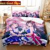 3D Аниме BanG Dream! Girls Band Party! Постельное белье с принтом, одинарное, одеяло, пододеяльник, наволочка, комплект из 3 предметов, детский и взрослый размер
