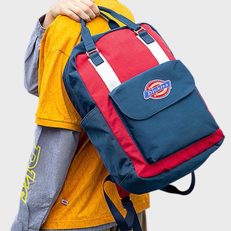 Dickies Embroidered Logo Color Block Polyester Tote Backpack Unisex Backpack 193U90LBB06RD01