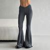 Women's Niche Style V Low Waist Light Section Split Splicing Design Spicy Girl Style Sports Leisure Yoga Trousers