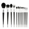 Набор косметических принадлежностей, 12 кистей для макияжа, рассыпчатая пудра, консилер, тональная кисть, кисть для бровей, шерстяная кисть для зашивания