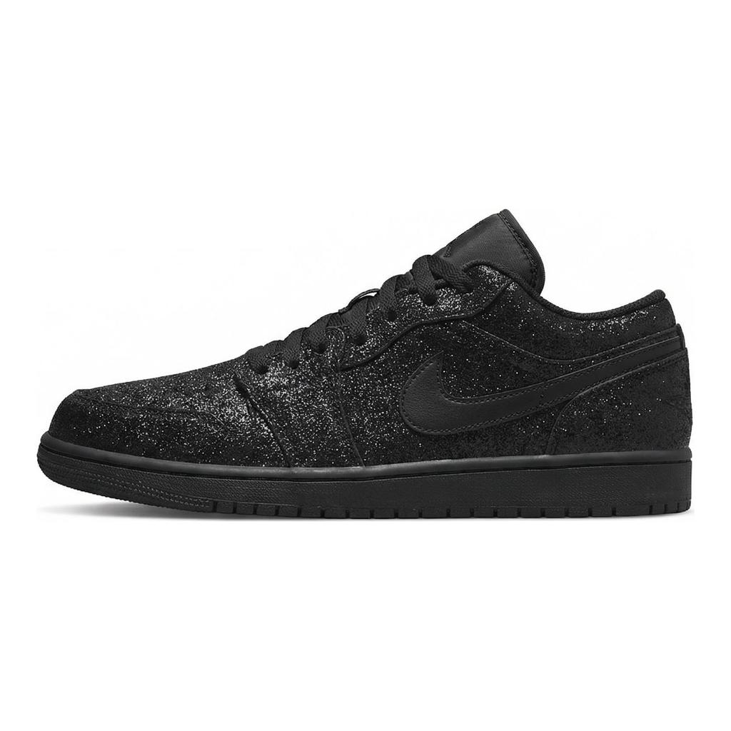 Jordan Air Jordan 1 Low Винтажные Баскетбольные Кроссовки Унисекс Черный Алмаз 553558-093(Команда133-aj)