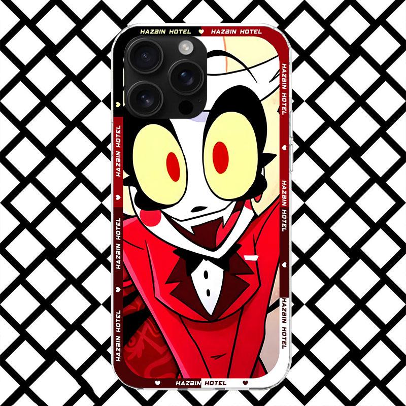Чехол для телефона Hazbin Hotel Anime для iPhone 17 Air 16 16E 15 14 Plus 13 Mini 12 11 Pro Max 7 8 + SE 2020 Мягкий чехол Fundas 17 Air