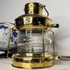 Brass, Copper Anchor Oil Lamp Leeds Burton Nautical Maritime 35.56 Cm Ship Lantern Rustic Home Decor Gifts
