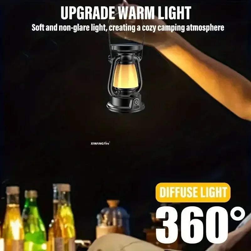 Ретро Фонарь на аккумуляторе для детей - Безопасный светодиодный Хэллоуин/Рождество для игр на улице и ночник для спальни, дома/стола/бара