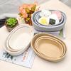 Cotton Rope Storage Basket Storage Box Desktop Hand-Woven Storage Basket Oval