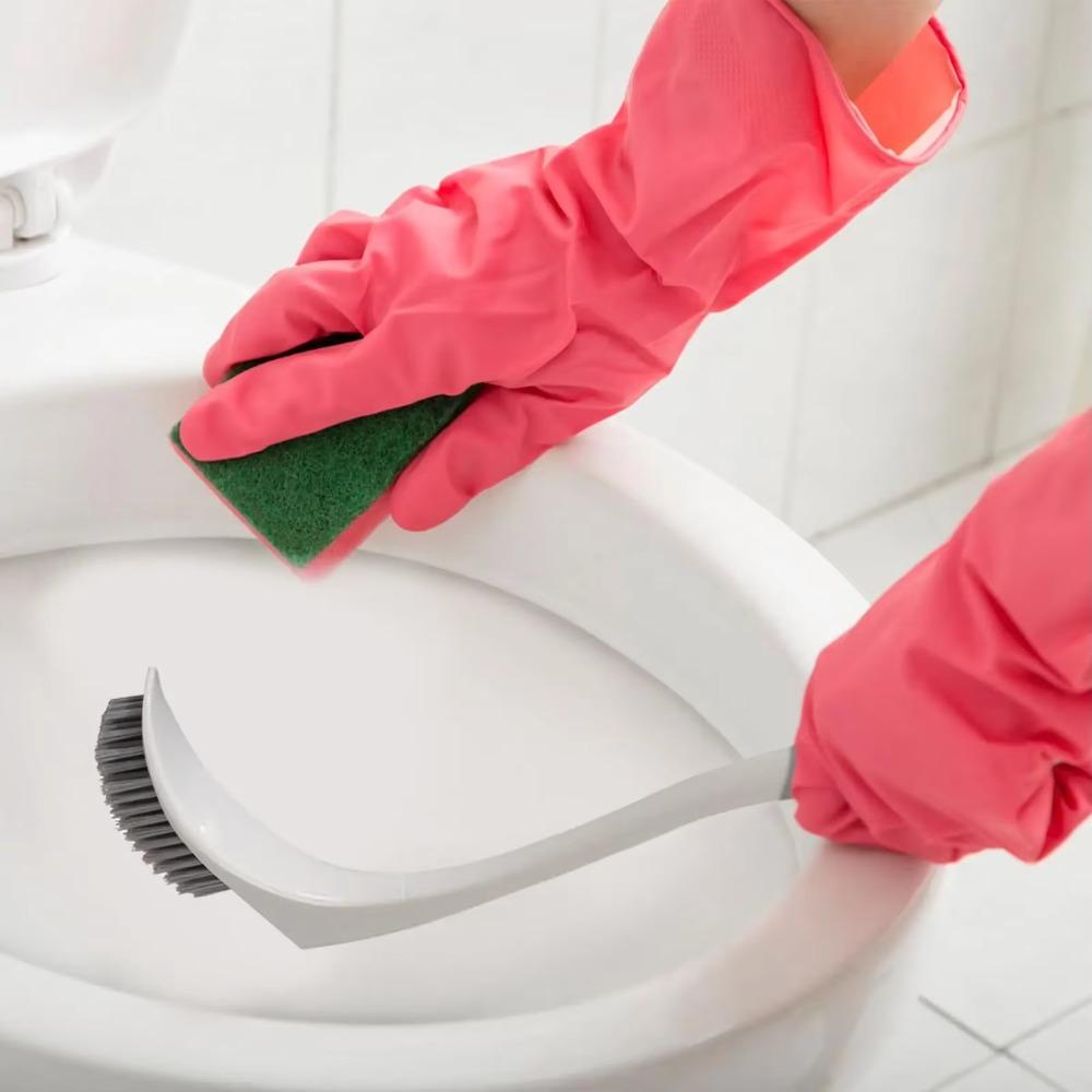 Мультяшный туалетный вантуз, густая щетина, щетка для чистки унитаза, длинная ручка, туалетная щетка, ванная комната